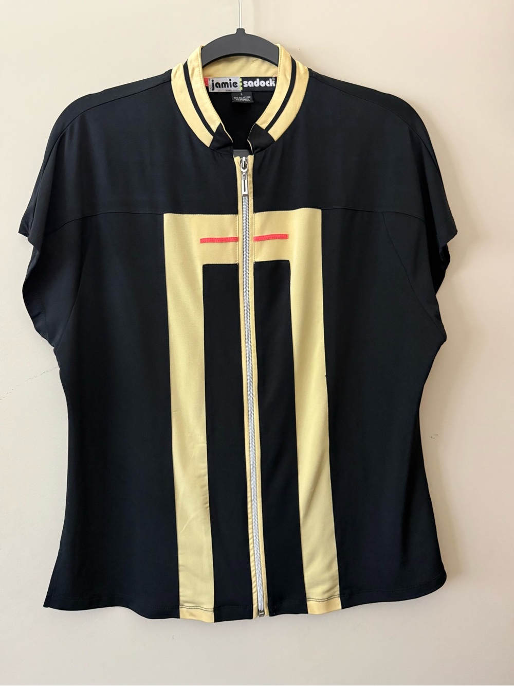 Jamie Sadock Full Front Zip Golf Shirt